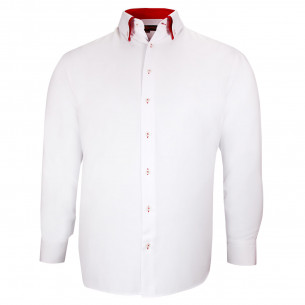 Camisa talla grande con doble cuello AB3DB2