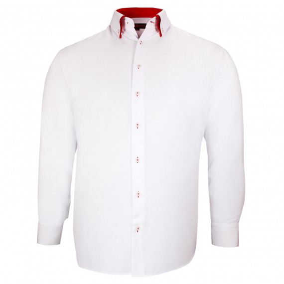 Camisa talla grande con doble cuello AB3DB2