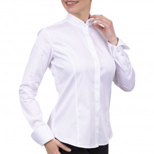 Camisa cuello mao mujer